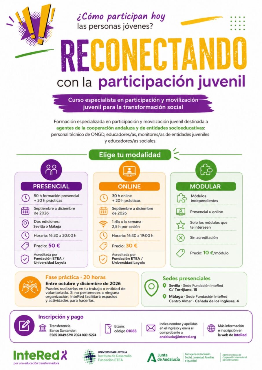 ¿TRABAJAS CON ADOLESCENTES Y JÓVENES?